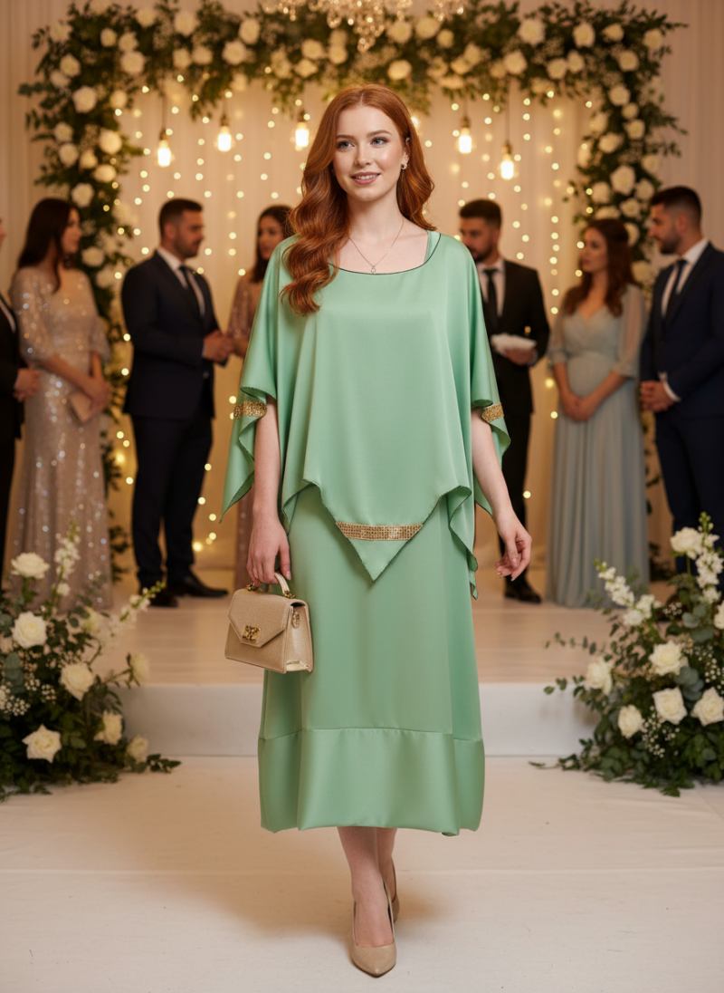 Μπλούζα  Πόντσο  Ασύμμετρη  Σμαραγδοπράσινη  one size.