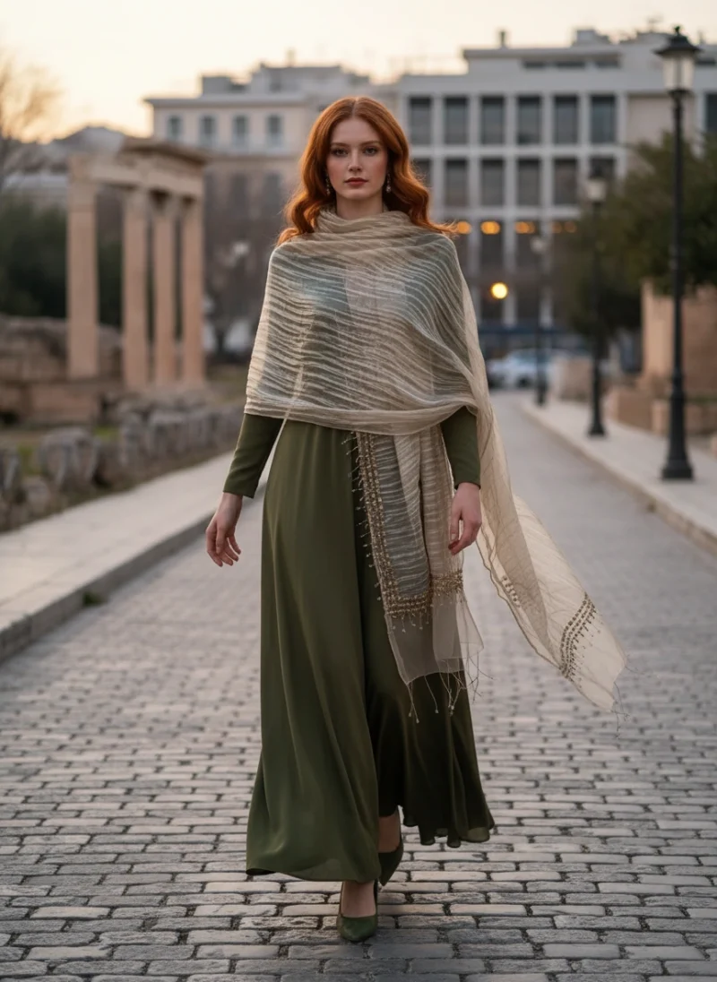 Χρυσή Εσάρπα Βραδινή Γάμος Βάφτιση Χρυσή Εσάρπα Βραδινή Γάμος Βάφτιση