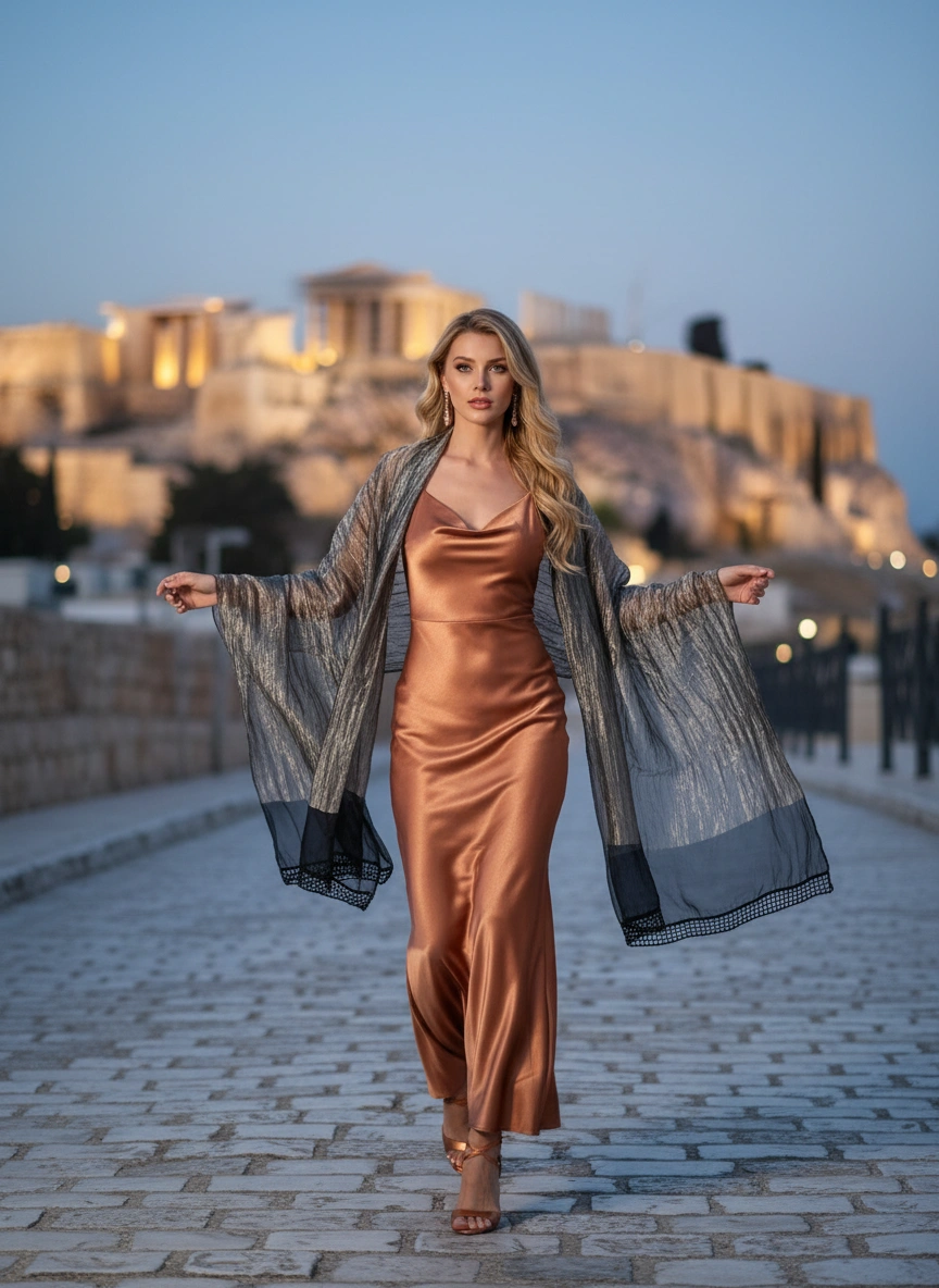 Ασημί Εσάρπα Βραδινή. Ασημί Εσάρπα Βραδινή.