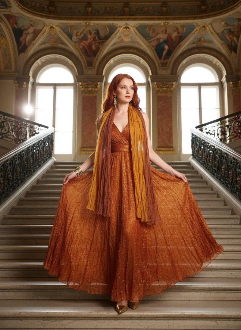 Κασκόλ σε καφέ απόχρωση. Κασκόλ σε καφέ απόχρωση.