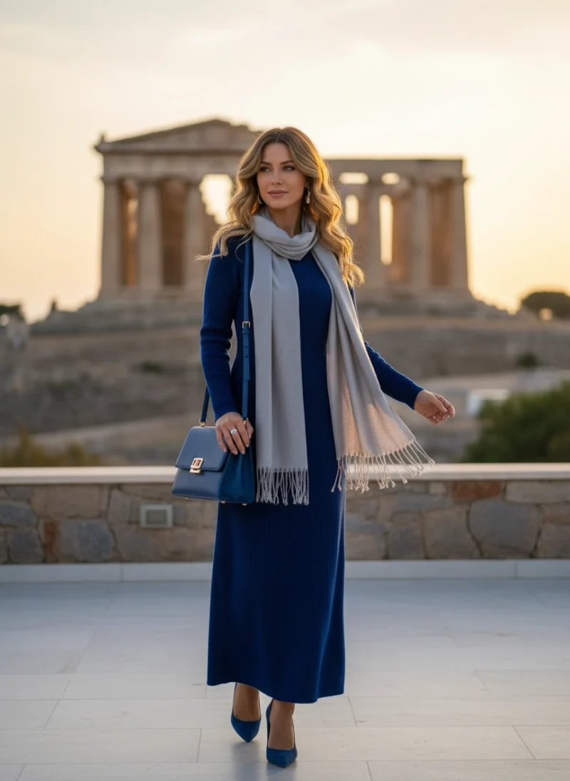 Κασκόλ Ανοιχτό Γκρι Κασμίρ.