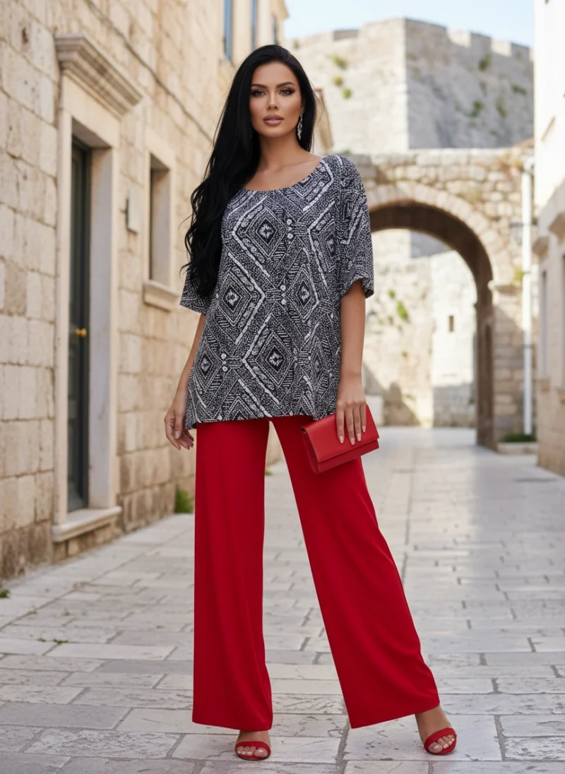 Μπλούζα  Μαύρη Άσπρη γραμμή άλφα. Χειροποίητη