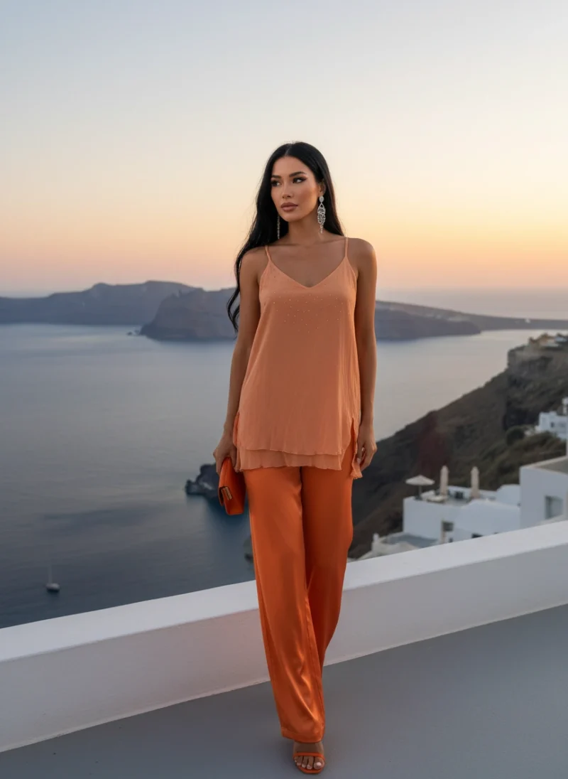 Τοπ Σε Χρώμα Ροδακινί.